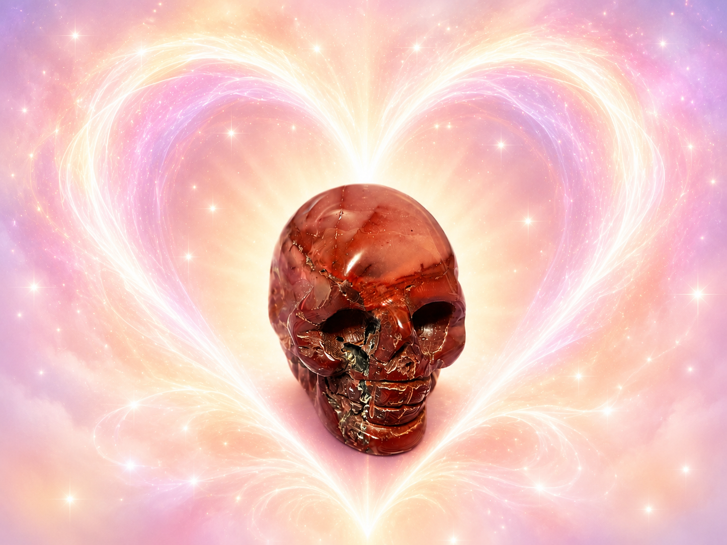 Mookaite Skull