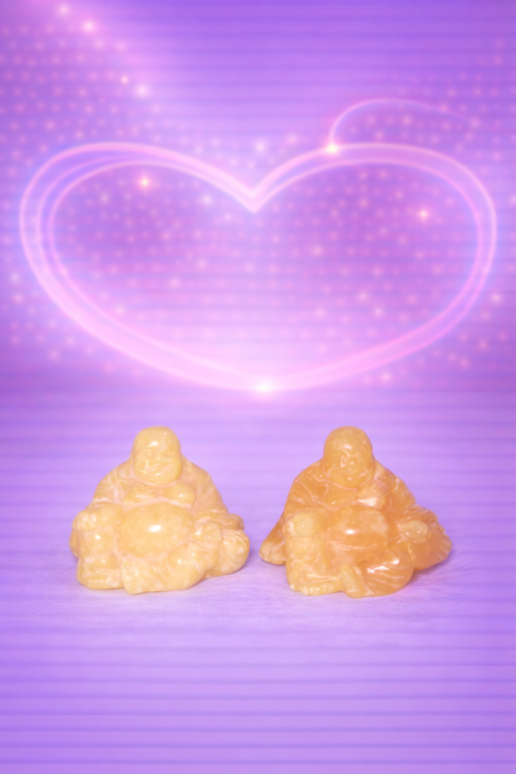 Orange Calcite Buddha