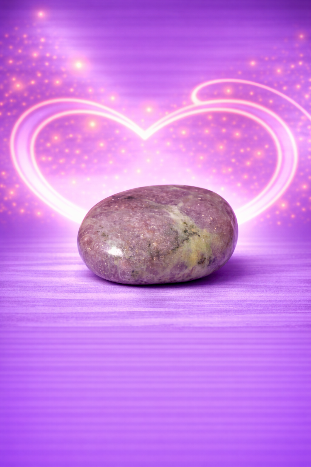 Lepidolite Palm stone