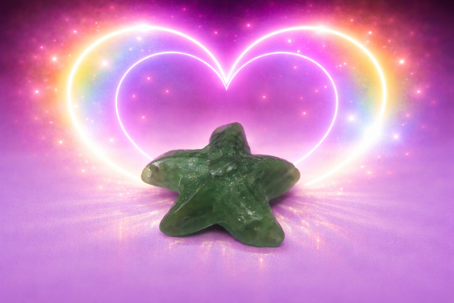 Green Fluorite Starfish
