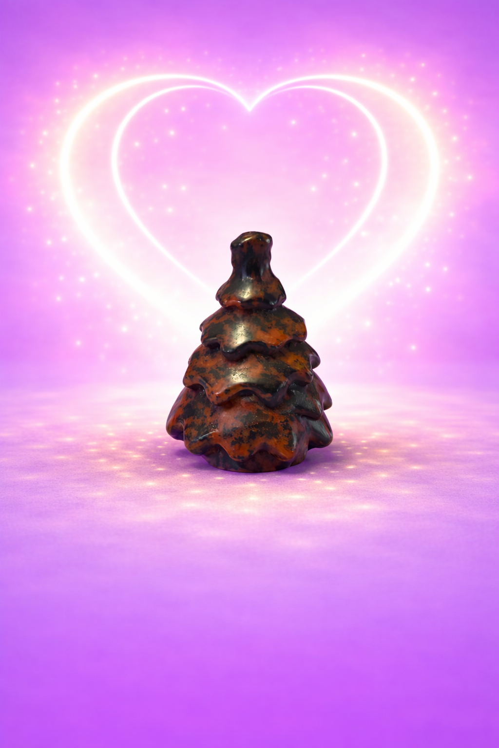 Mahogany Obsidian Christmas Tree