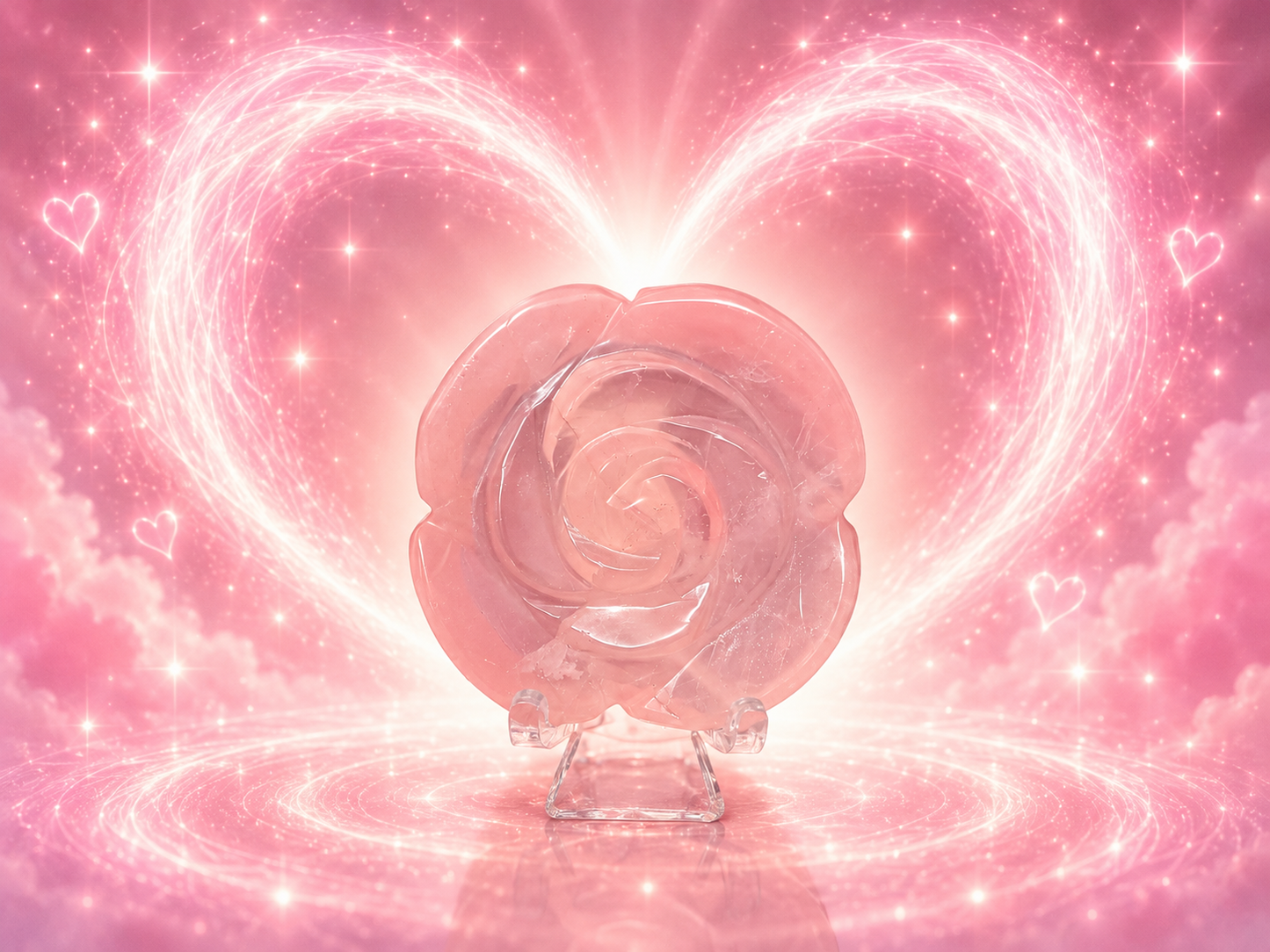 Rose quartz Flower (Rose)