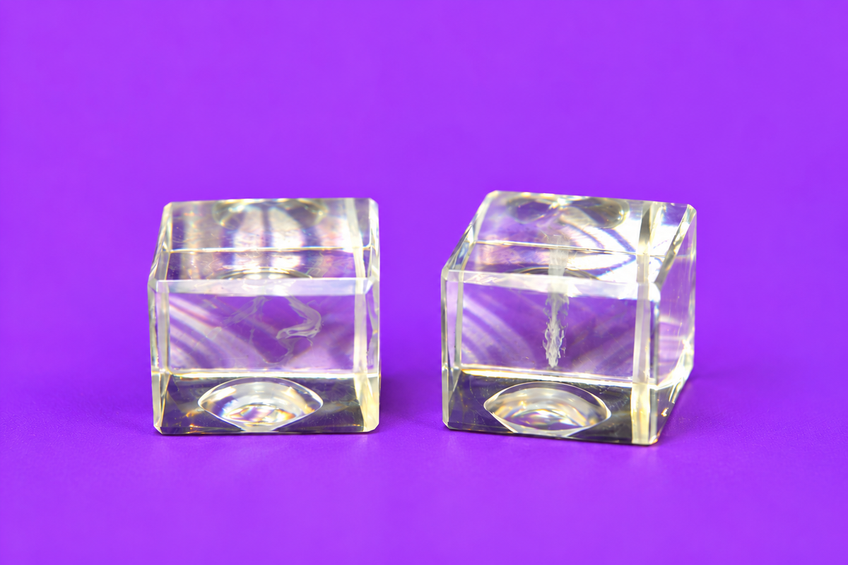 Small Cube with Chinese Dragon inside