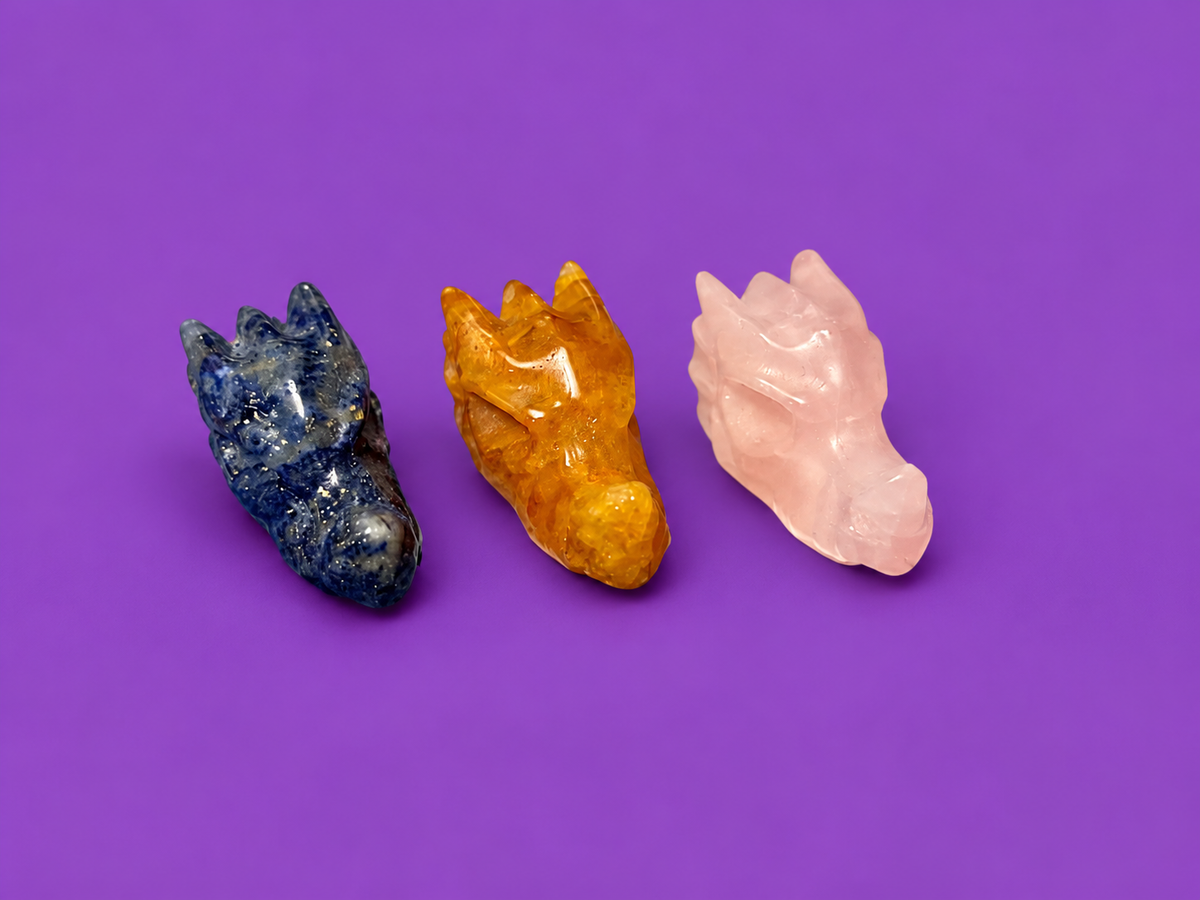 Assorted Crystals Dragonheads