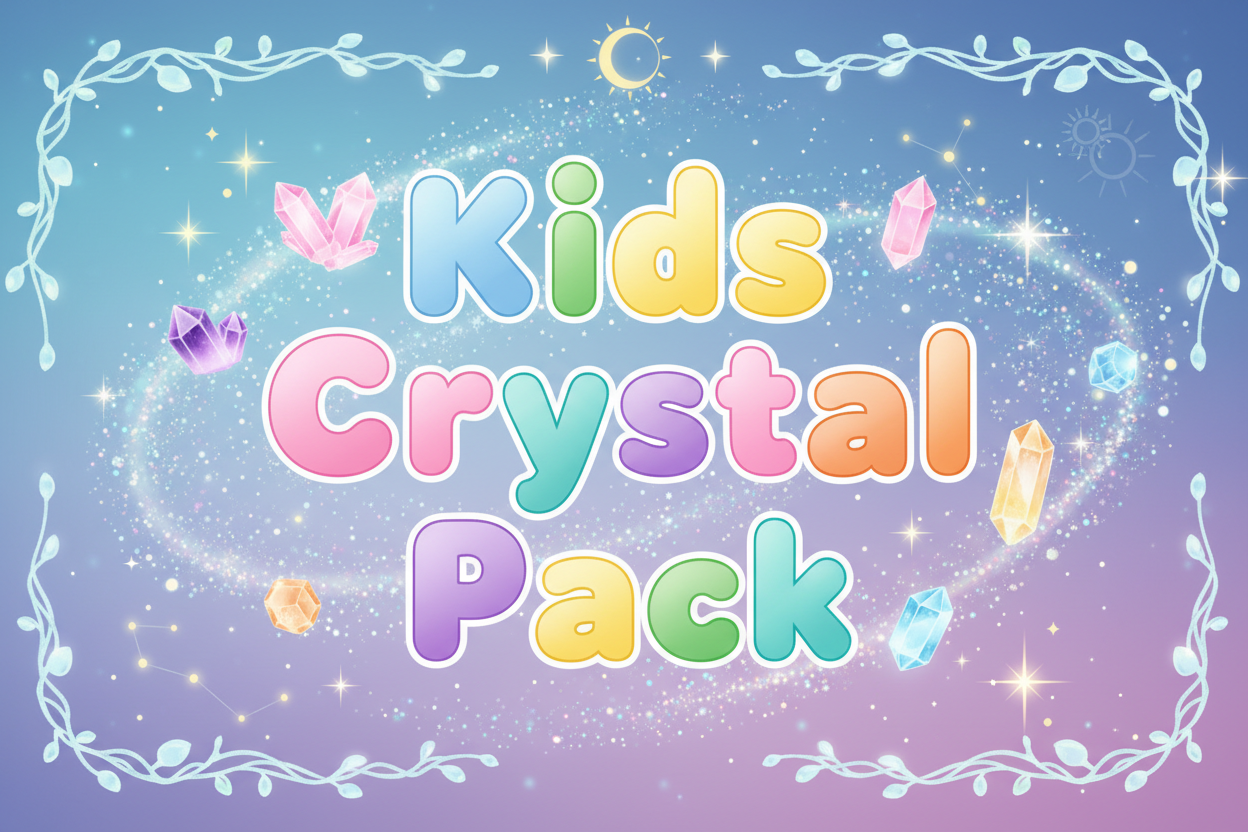 🧸 Kids Crystal Pack – Calm • Confidence • Protection