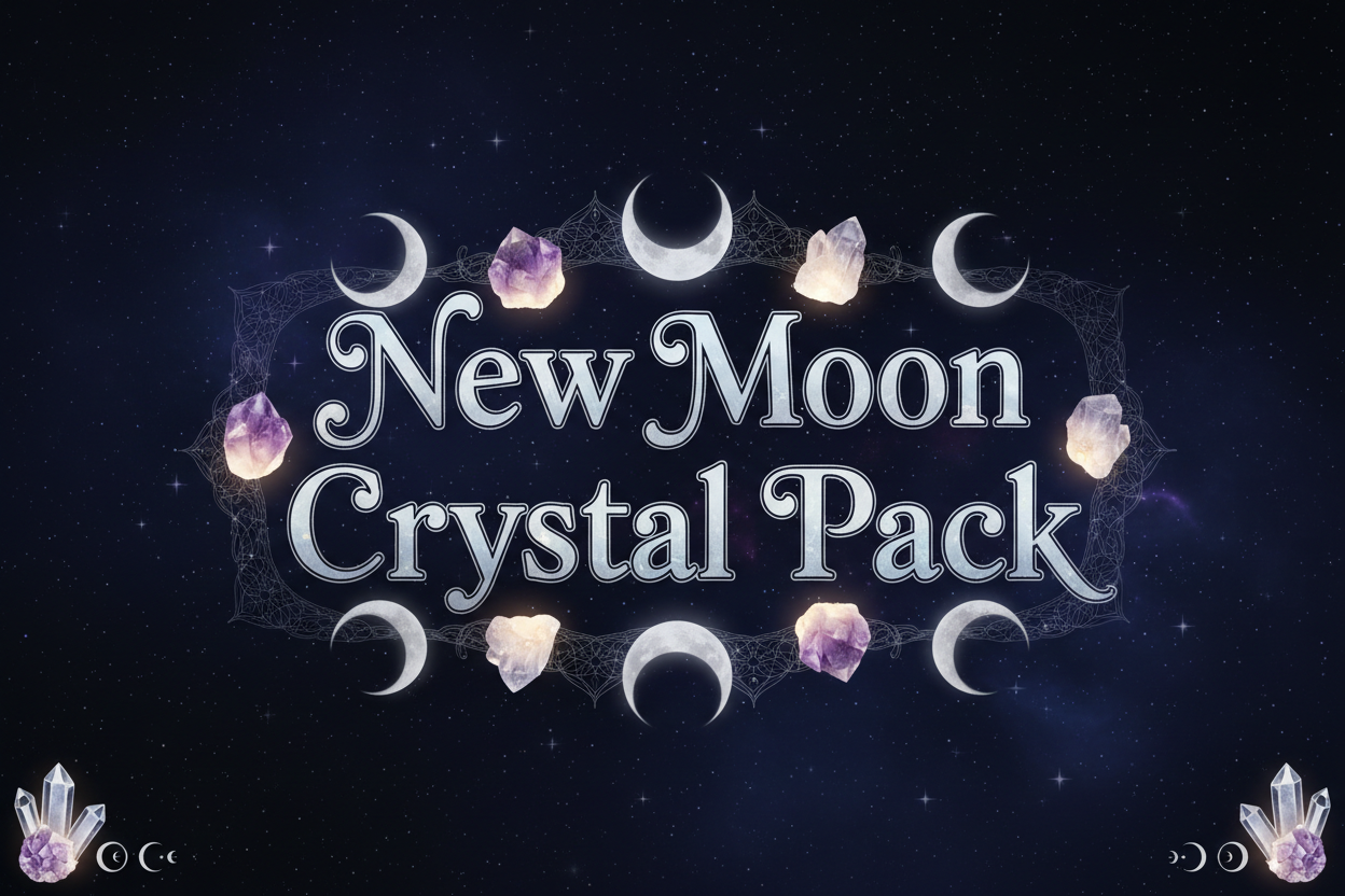 ๐ New Moon Crystal Pack โ Manifest โข Plant Seeds โข Align