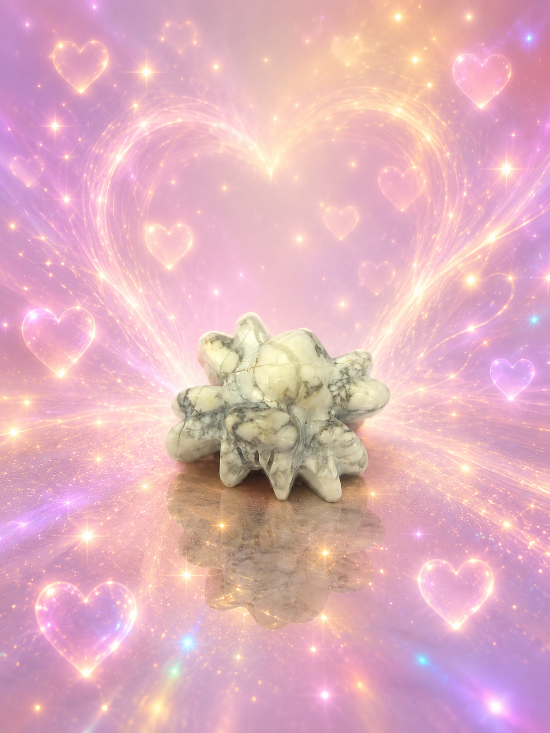 Howlite Spider