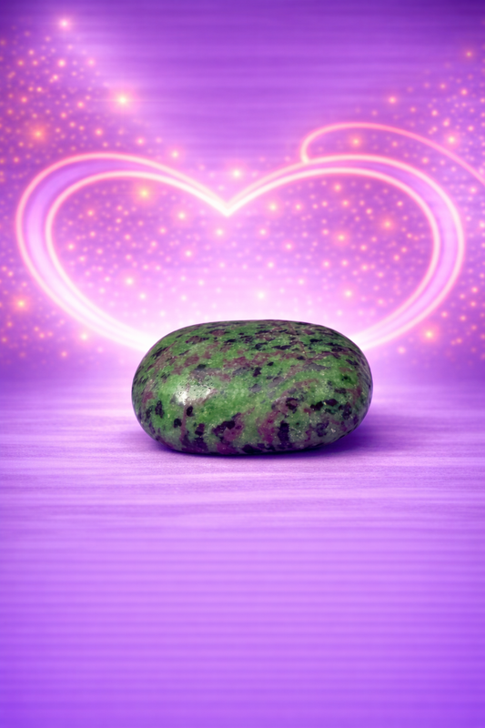 Ruby Zoisite Palm stone