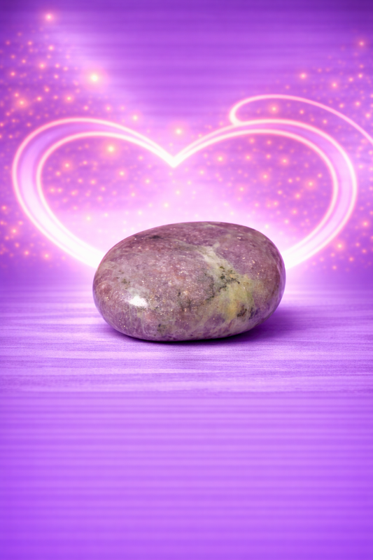 Lepidolite Palm stone