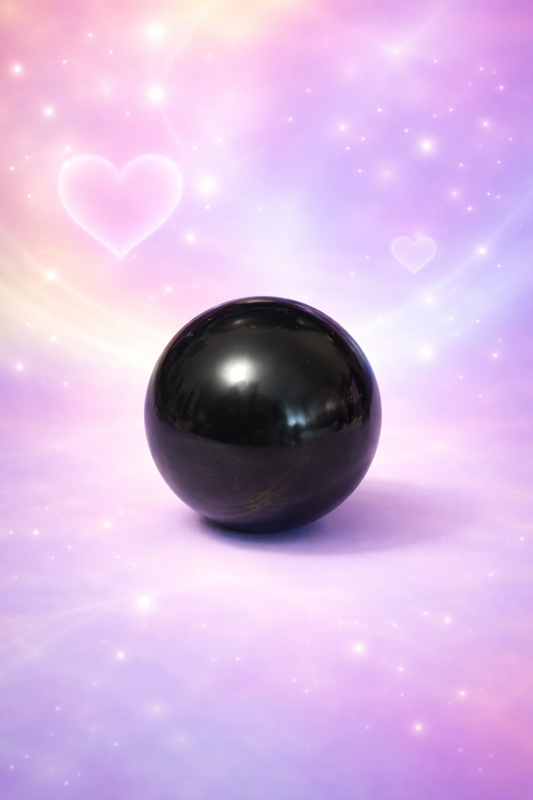 Golden Sheen Obsidian Sphere