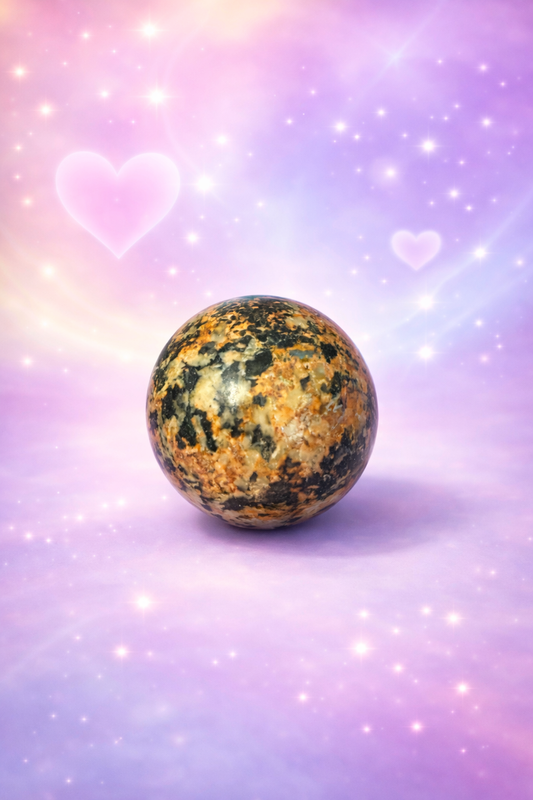 Rhodonite with Tourmaline Sphere