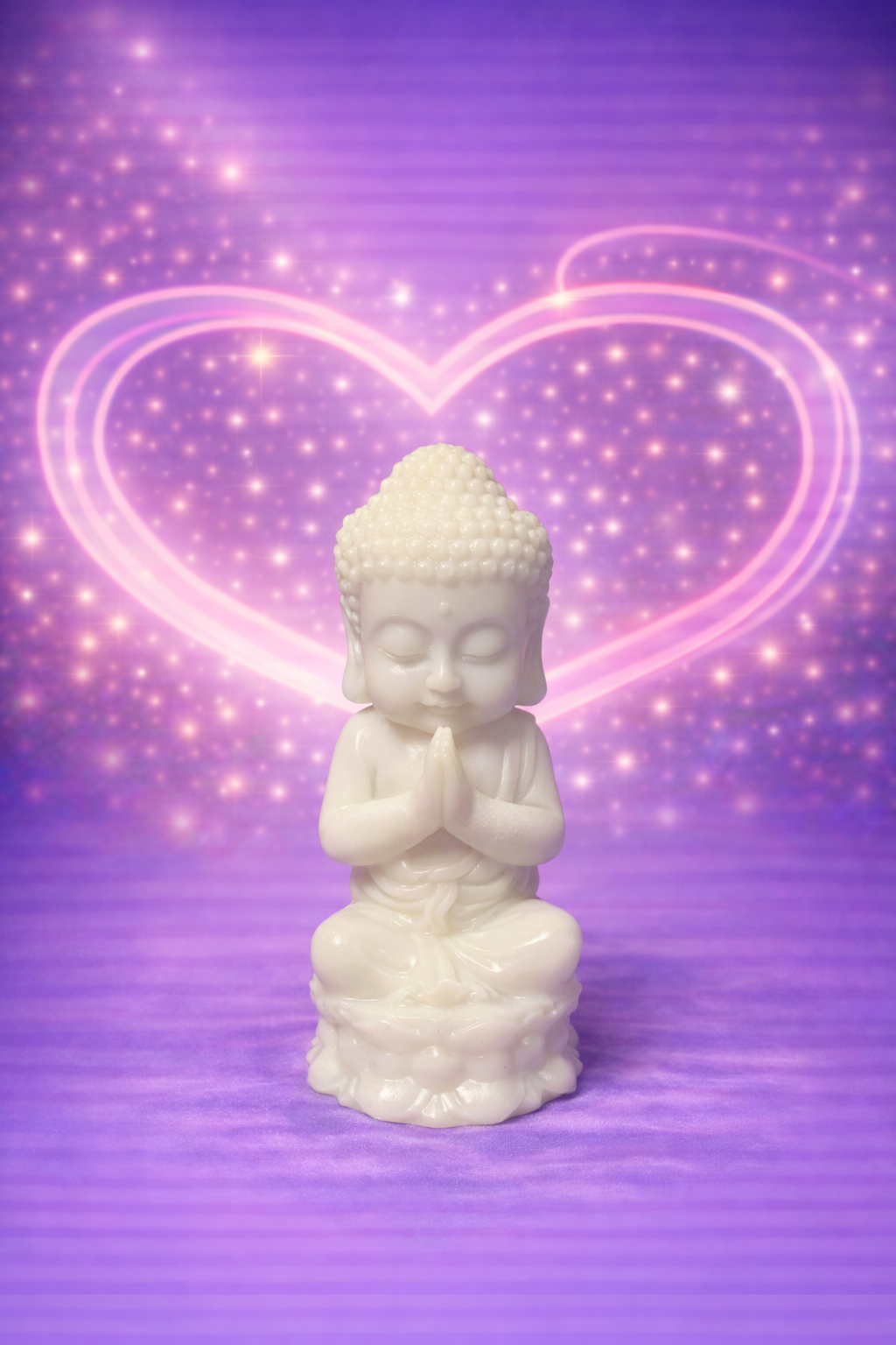 White Calcite Buddha