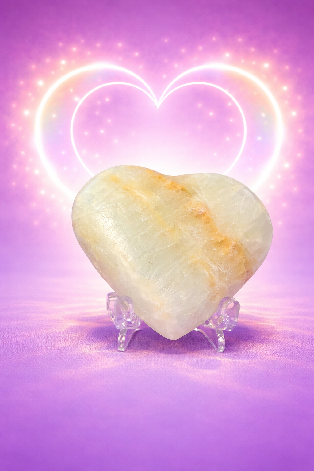 Caribbean Calcite Heart