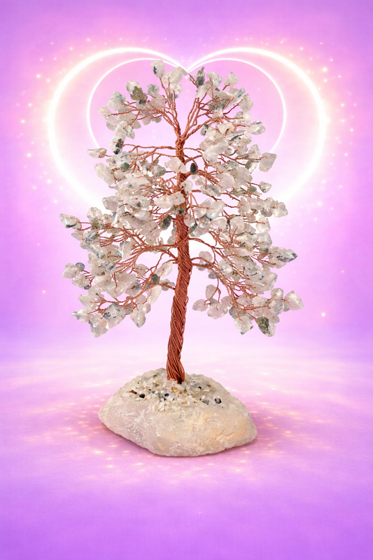 Rainbow Moonstone Crystal Tree