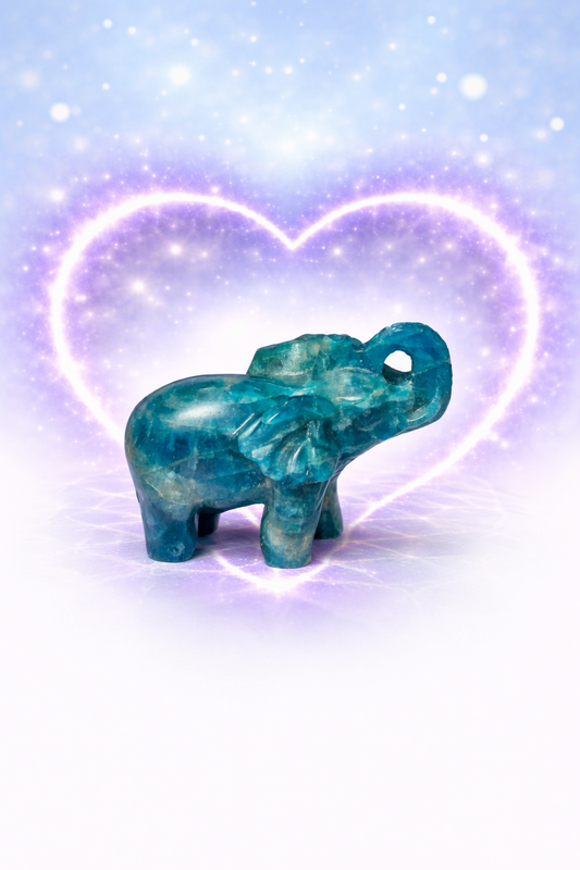 Blue Apatite Elephant