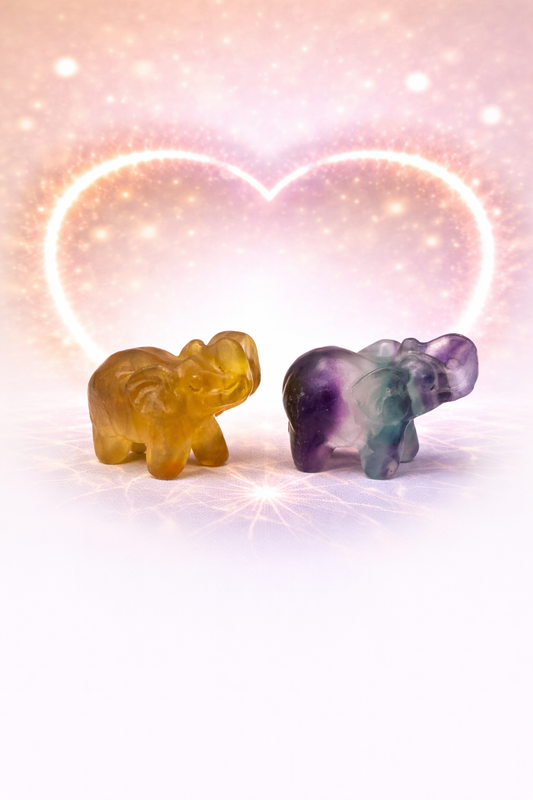 Assorted Crystal Small Elephants
