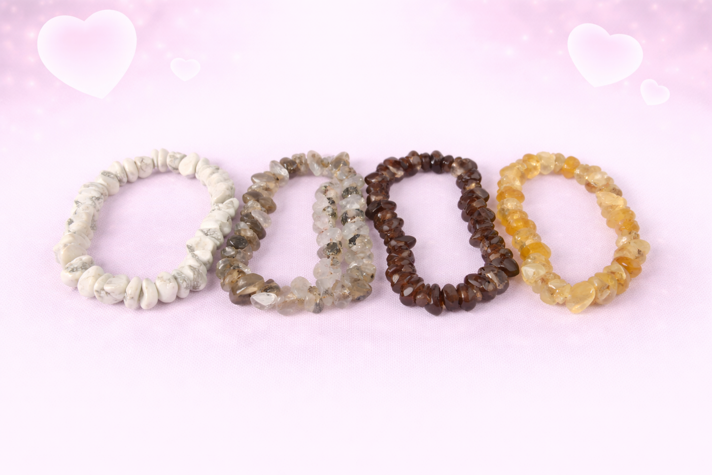 Assorted Crystal Chip Bracelets