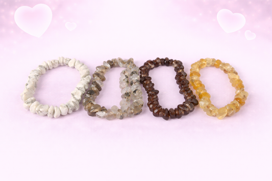 Assorted Crystal Chip Bracelets