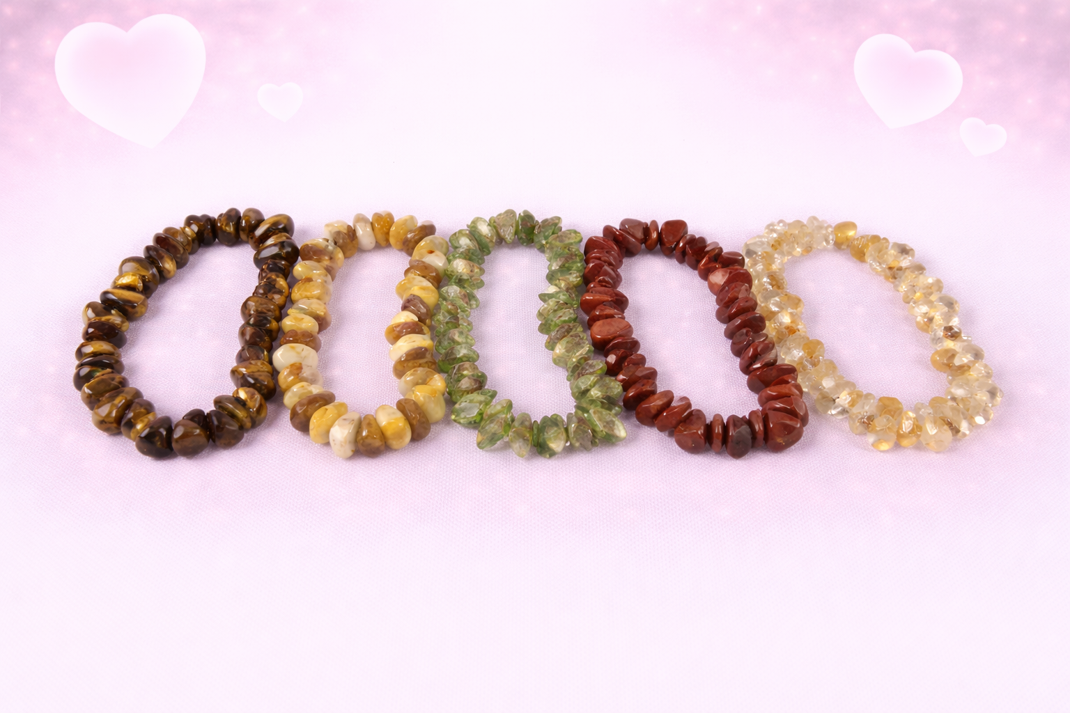 Assorted Crystal Chip Bracelets