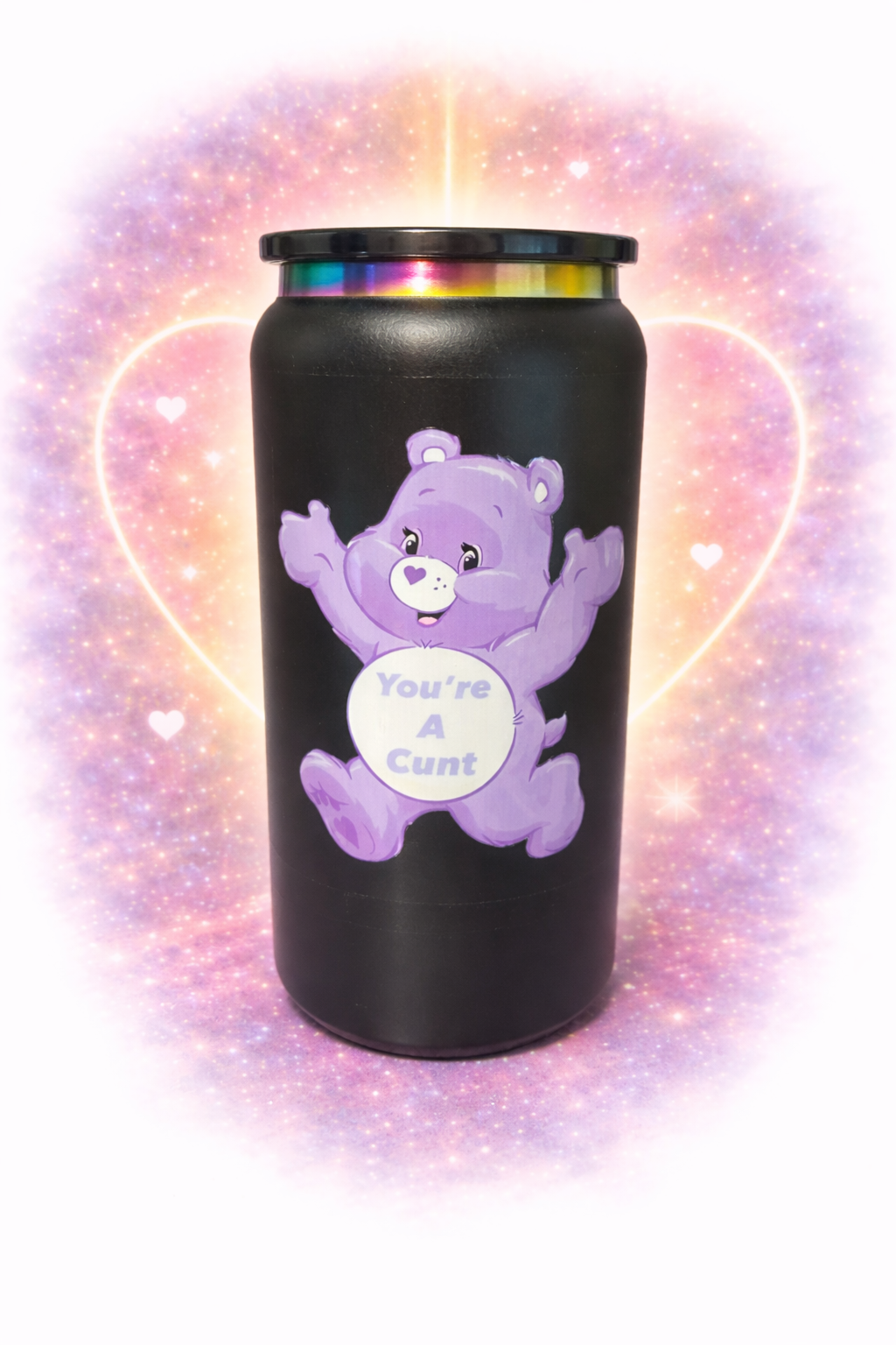 16oz Tumbler Purple Swear Bear