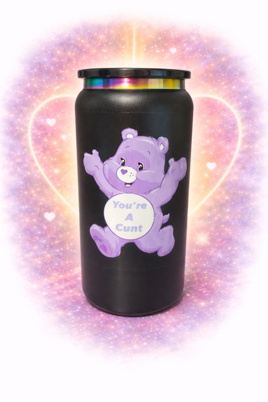 16oz Tumbler Purple Swear Bear
