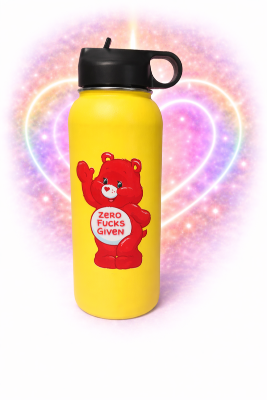 Large Drink Bottle  with Red Swear Bear