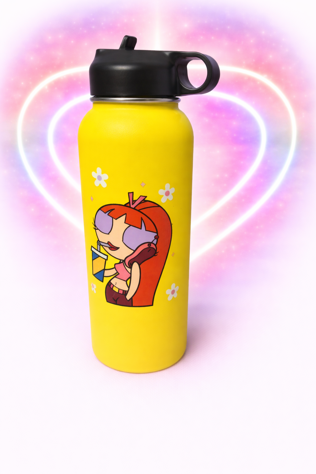 Large Drink bottle-Powderpuff girl- Blossom