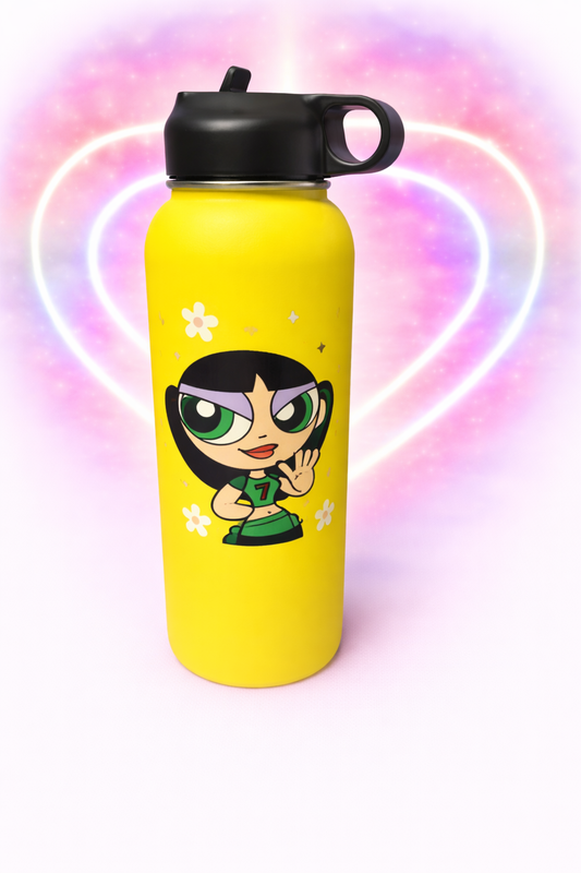 Large drink bottle- Powderpuff girl -Buttercup