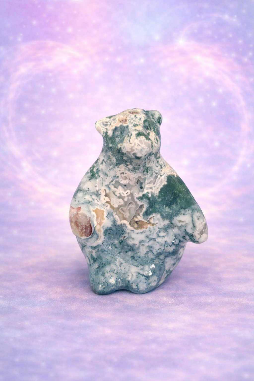 Moss Agate Bear