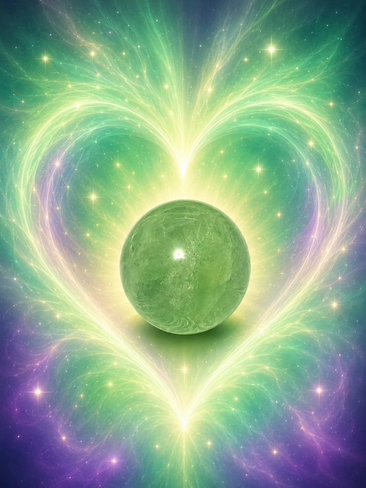 Green Fluorite Sphere