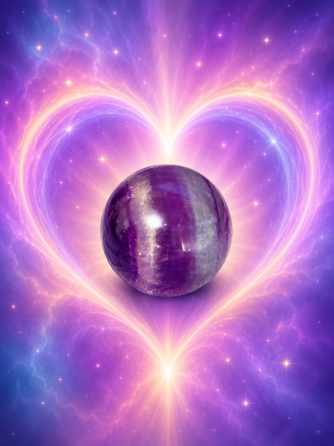 Purple Fluorite Sphere