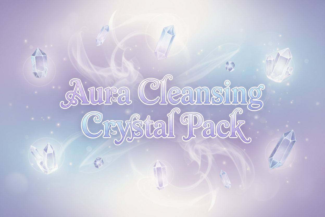 🌈 Aura Cleansing Crystal Pack – Clear • Refresh • Rebalance