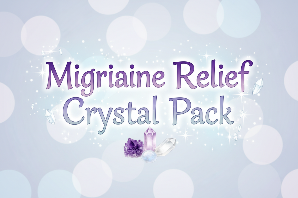 💆‍♀️ Migraine Relief Crystal Pack – Calm • Clear • Release
