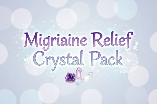 💆‍♀️ Migraine Relief Crystal Pack – Calm • Clear • Release