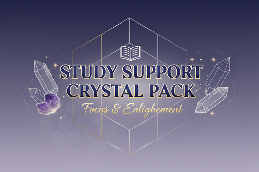 📚 Study Support Crystal Pack – Focus • Learn • Achieve