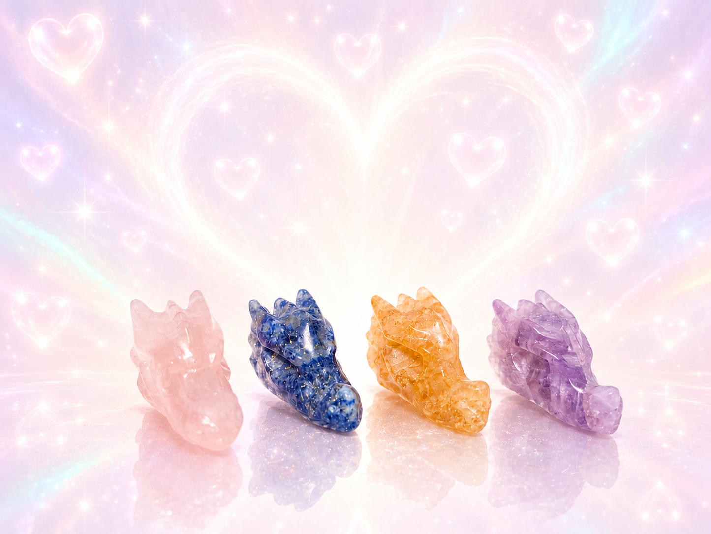 Assorted Crystals Dragonheads