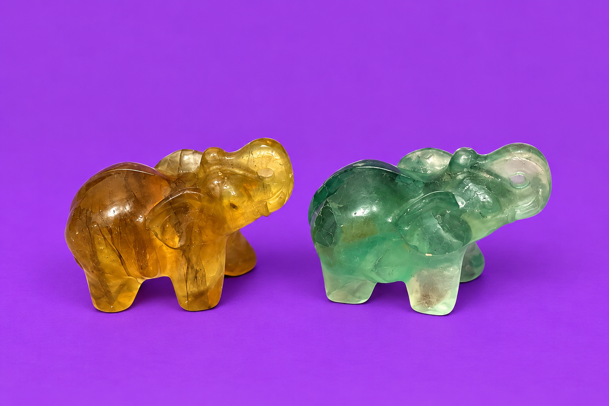 Fluorite  Crystal Small Elephants