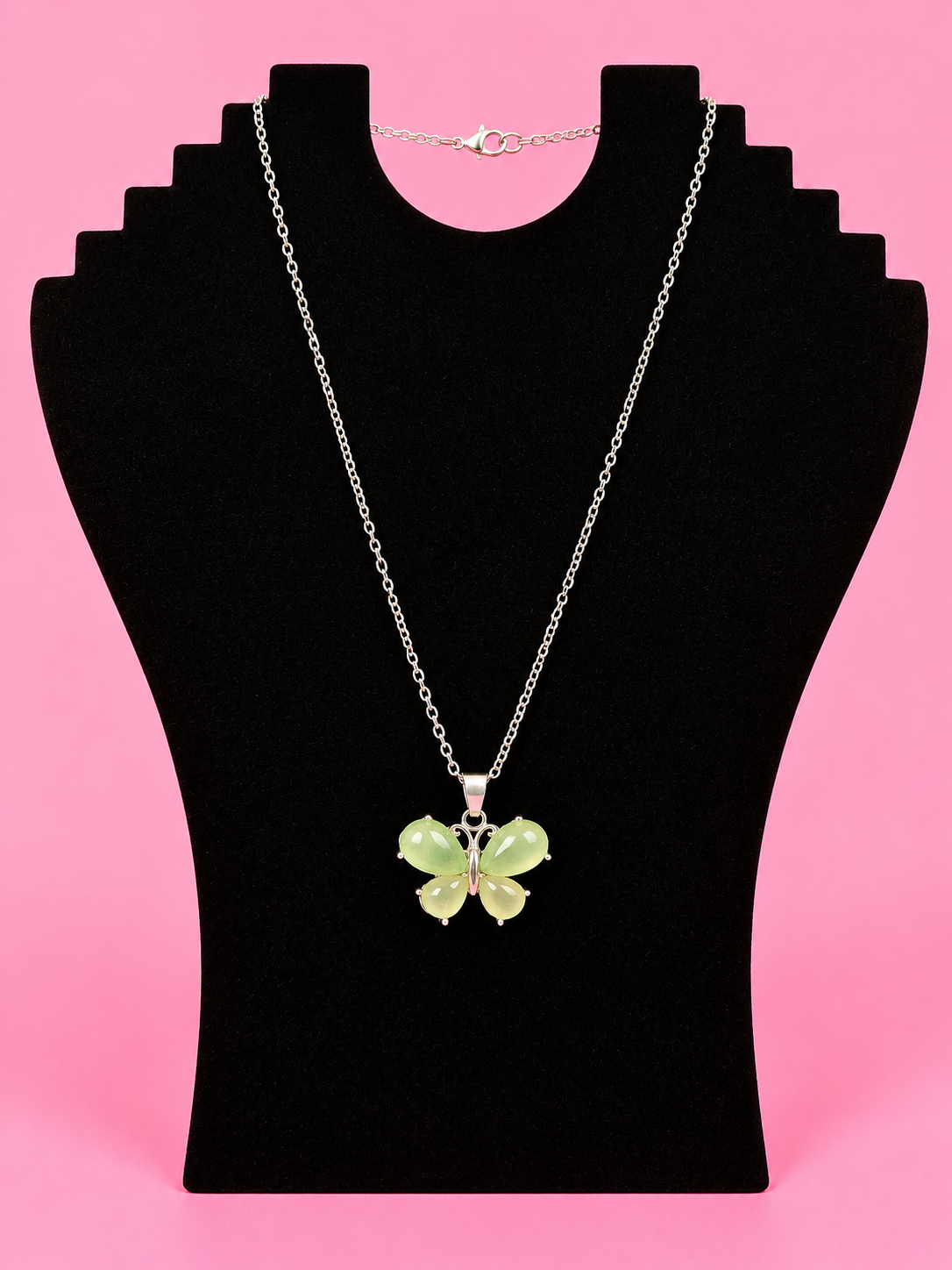 Assorted Crystal Butterflies Necklace