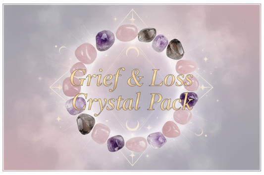 🤍 Grief & Loss Crystal Pack – Comfort • Release • Heal