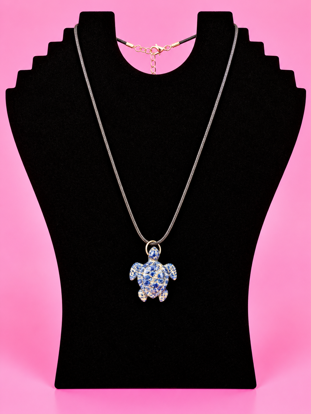 Lapis Lazuli turtle necklace