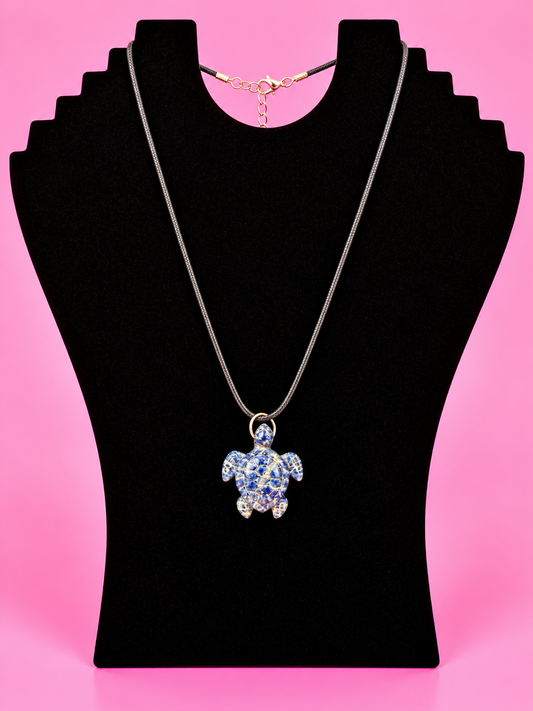 Lapis Lazuli turtle necklace