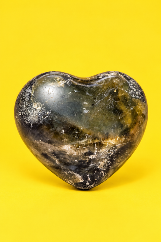 Labradorite Heart
