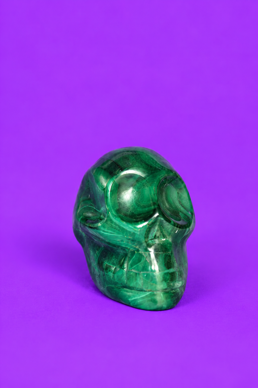 Malachite Skull