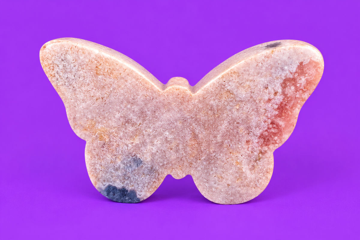 Pink Amethyst Butterfly