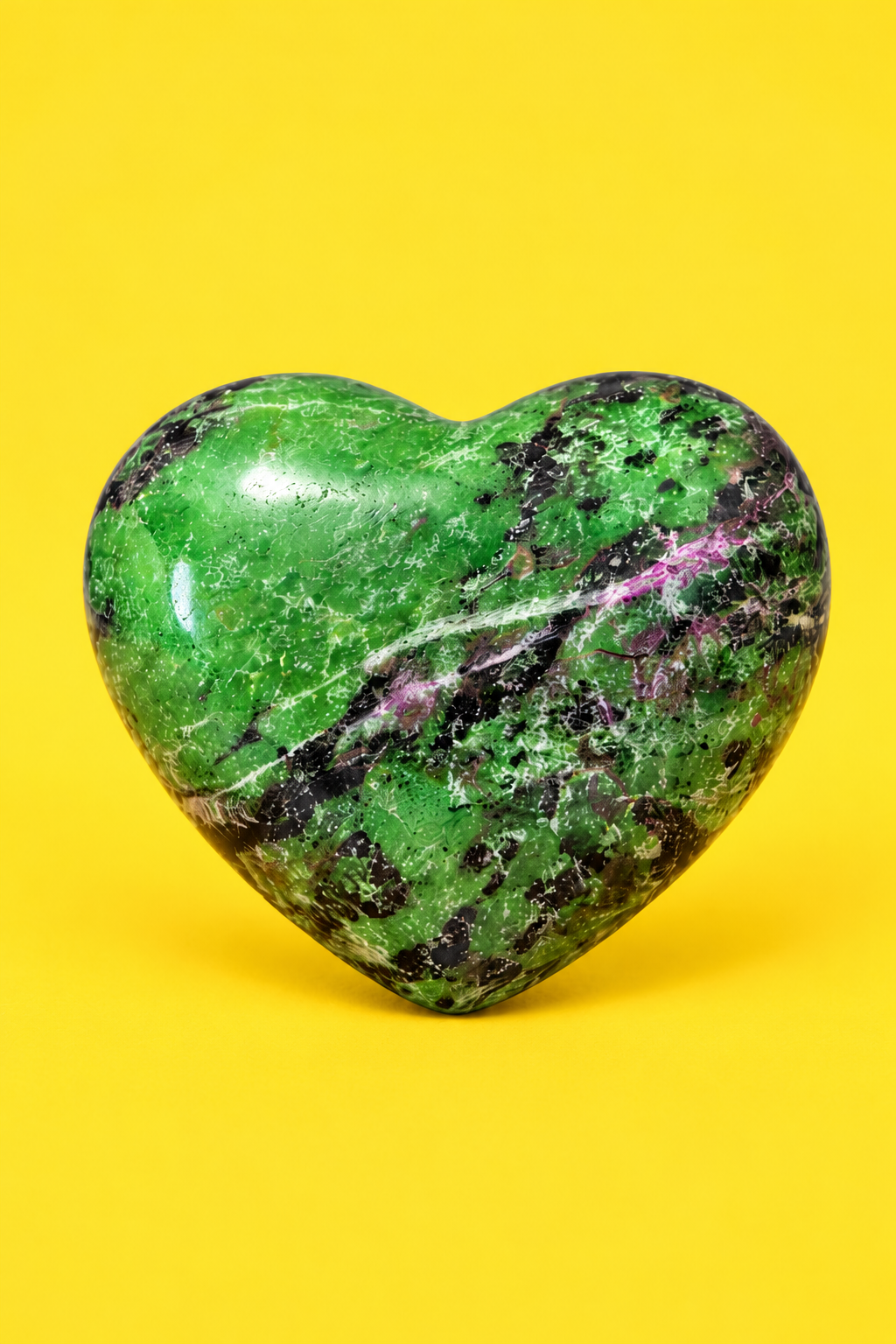 Ruby Zoisite Heart